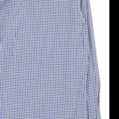 Mens UK Size M Daniel Rosso Blue  Button-Up Long Sleeve Casual Shirt