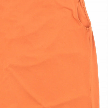 Womens UK Size 10 NEXT Orange Basic Tank