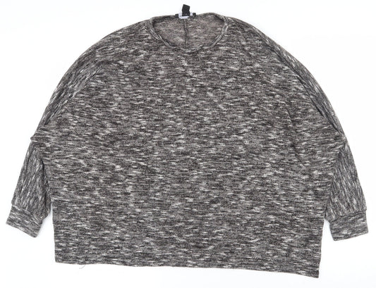 Womens UK Size S New Look Grey Pullover Jumper