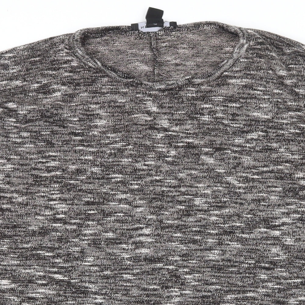 Womens UK Size S New Look Grey Pullover Jumper