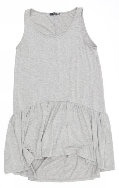 Atmosphere Womens Grey  Viscose Trapeze & Swing  Size 12  Scoop Neck Pullover