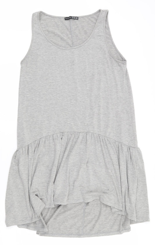 Atmosphere Womens Grey  Viscose Trapeze & Swing  Size 12  Scoop Neck Pullover