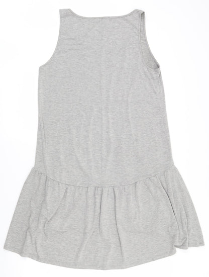 Atmosphere Womens Grey  Viscose Trapeze & Swing  Size 12  Scoop Neck Pullover
