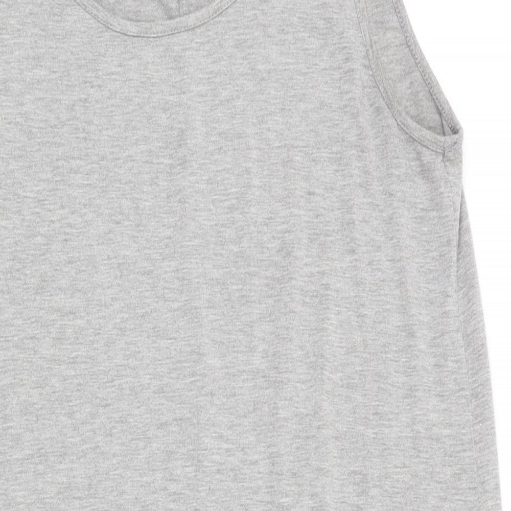 Atmosphere Womens Grey  Viscose Trapeze & Swing  Size 12  Scoop Neck Pullover