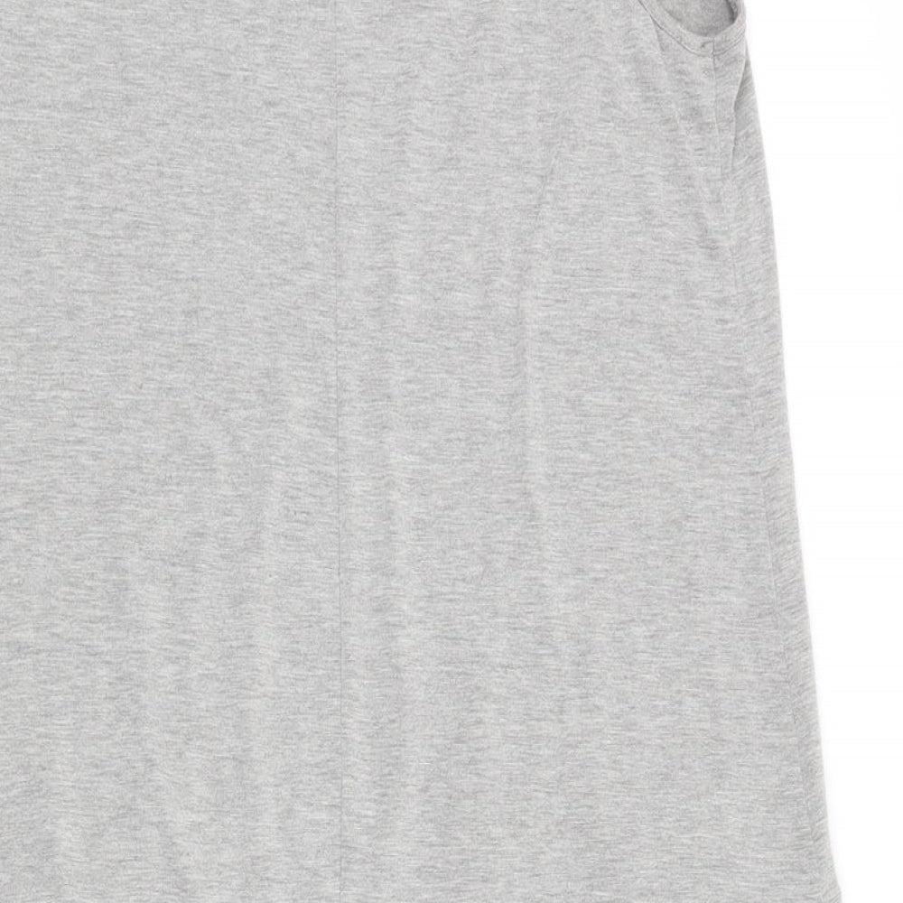 Atmosphere Womens Grey  Viscose Trapeze & Swing  Size 12  Scoop Neck Pullover