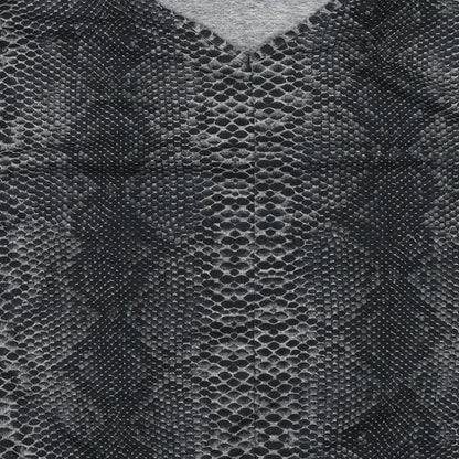 Quiz Womens Grey Animal Print Polyester Basic T-Shirt Size 12 Round Neck