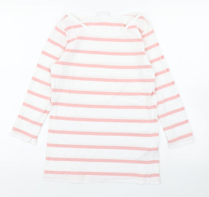 Womens UK Size M VILA White Basic T-Shirt