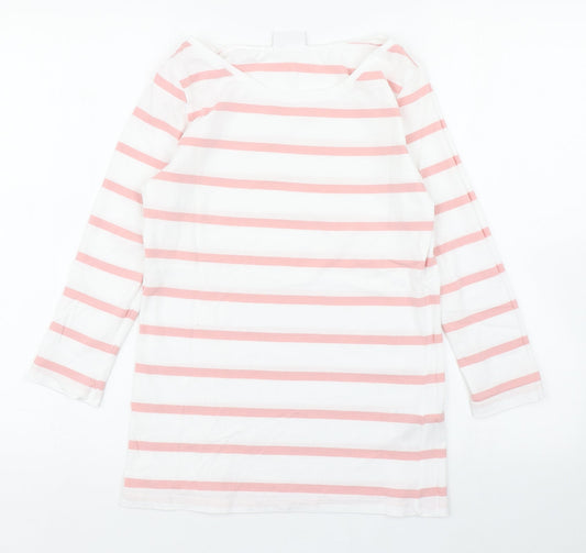 Womens UK Size M VILA White Basic T-Shirt