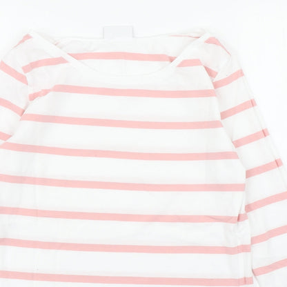 Womens UK Size M VILA White Basic T-Shirt
