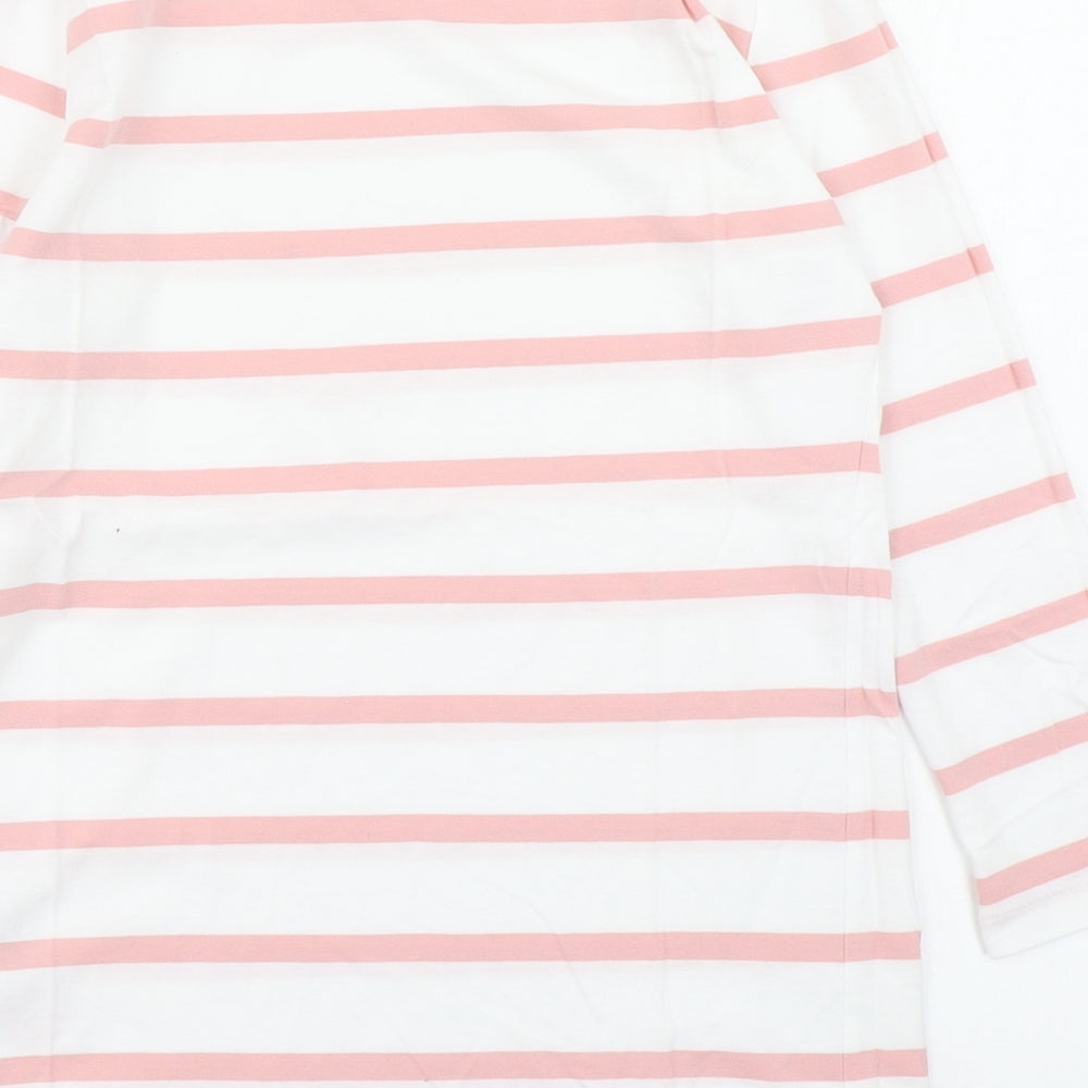 Womens UK Size M VILA White Basic T-Shirt