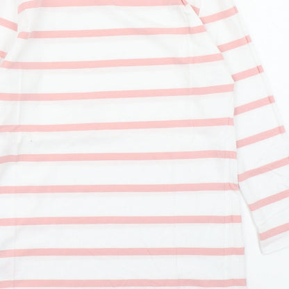 Womens UK Size M VILA White Basic T-Shirt