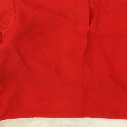 Preworn Boys Red  Polyester Basic T-Shirt Size 5-6 Years Crew Neck Pullover - Santa Fancy Dress Top