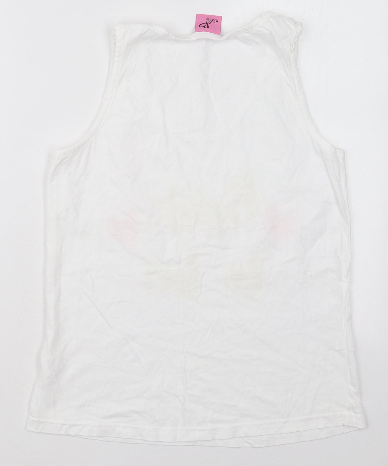 Womens UK Size M Adore White Basic Tank