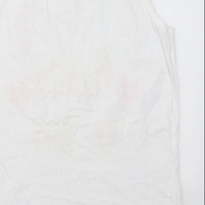 Womens UK Size M Adore White Basic Tank