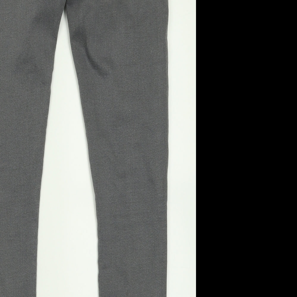 Topshop Womens Green  Cotton Skinny Jeans Size 30 in L30 in Regular Button