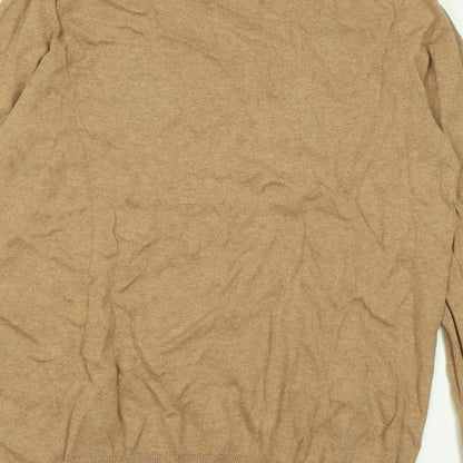 Gap Womens Brown Crew Neck  Cotton Pullover Jumper Size S