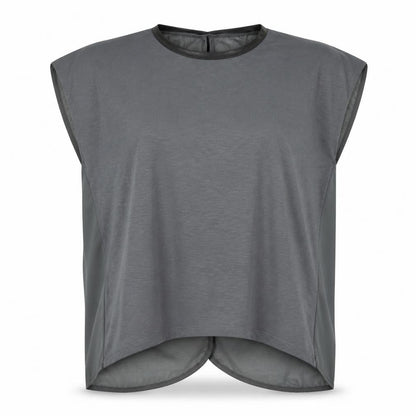 Womens UK Size S New Look Grey Basic T-Shirt