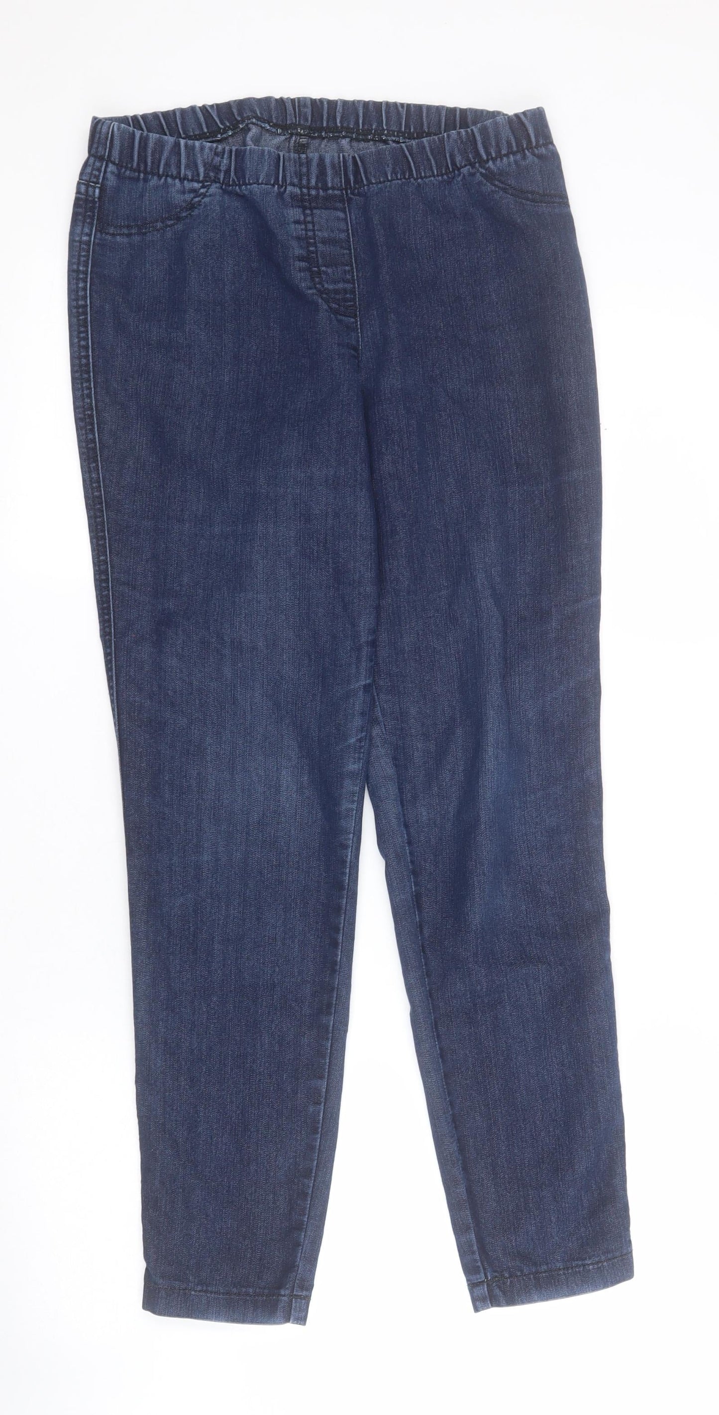 Womens UK Size 10 Marks and Spencer Regular Fit Jegging Blue Jeans