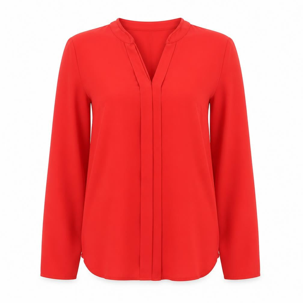 Womens UK Size 4 Primark Red Basic Blouse