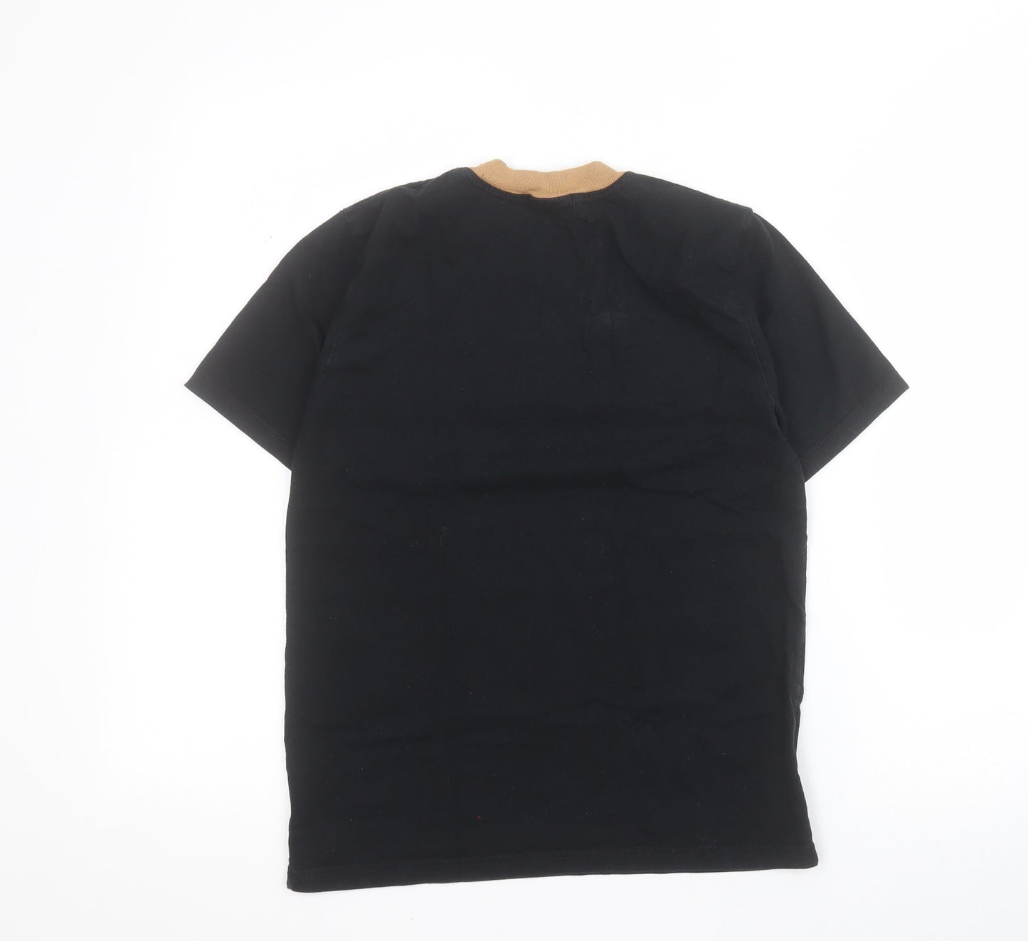 Active World Boys Black  100% Cotton Pullover T-Shirt Size 12 Years Crew Neck Pullover