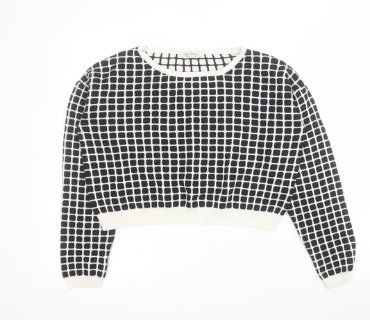 Womens UK Size 8 Miss Selfridge Black Pullover Jumper