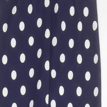 Womens UK Size 6 PRETTYLITTLETHING Regular Fit Cropped Blue Trousers