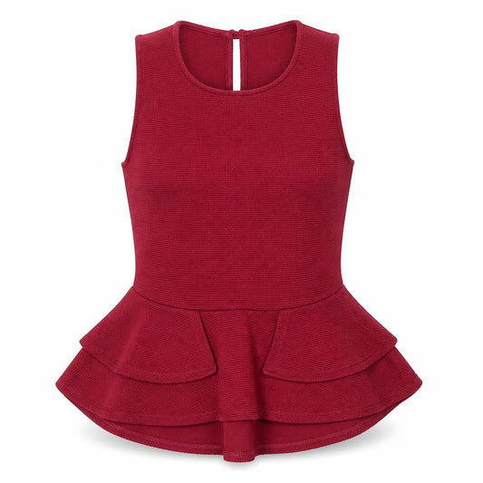 Womens UK Size 4 Miss Selfridge Red Basic Blouse