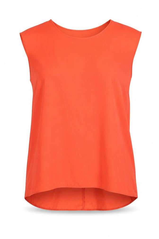 Womens UK Size 8 Oasis Red Basic Blouse