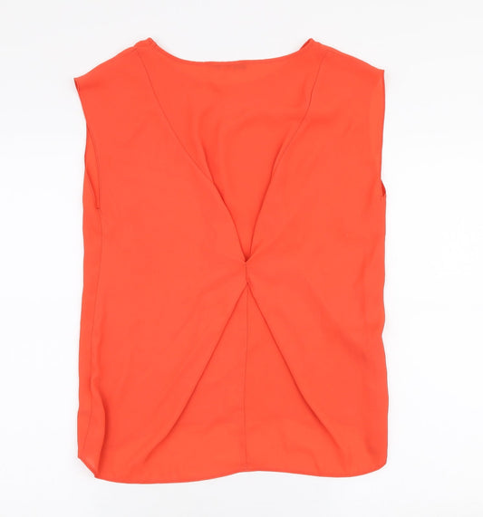 Womens UK Size 8 Oasis Red Basic Blouse