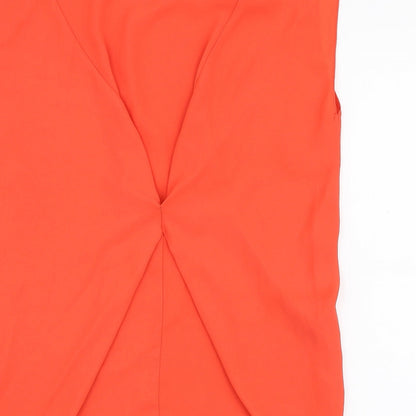 Womens UK Size 8 Oasis Red Basic Blouse