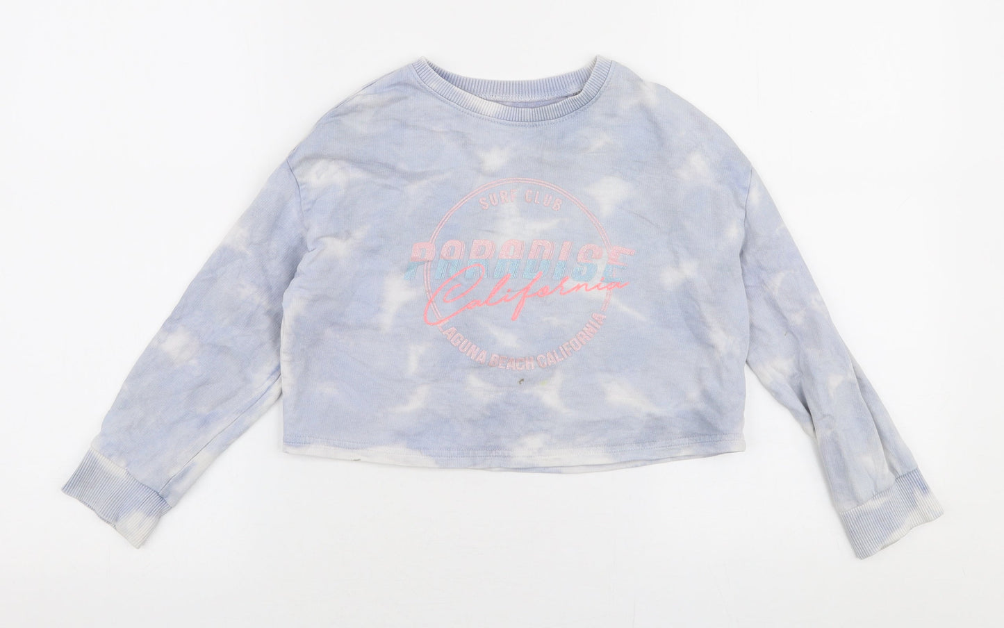 NEXT Girls Blue  100% Cotton Pullover Sweatshirt Size 6 Years  Pullover - Paradise