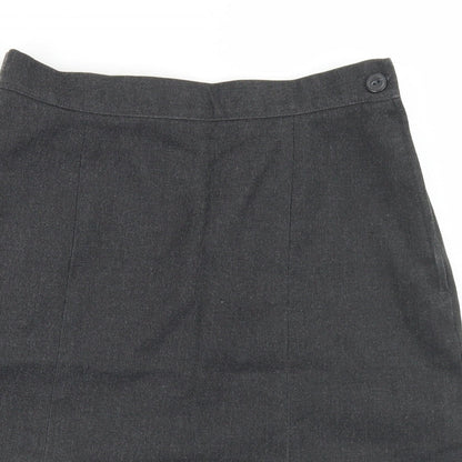Whites Girls Grey  Polyester Paperbag Shorts Size 15 Years  Regular Buckle - school wear