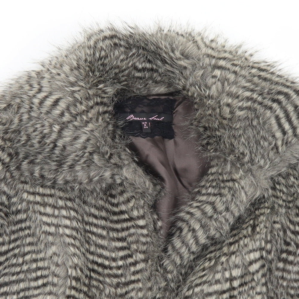 Womens UK Size 8 Brave Soul Beige Jacket