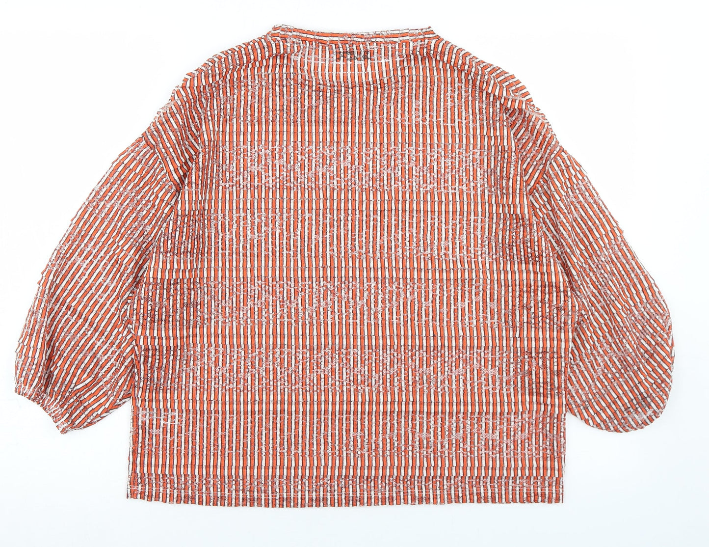Womens UK Size 12 Marks and Spencer Orange Basic T-Shirt