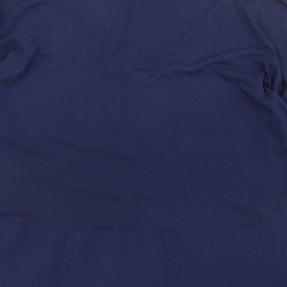 Great Plains Womens Blue  Cotton Basic Blouse Size XS Round Neck