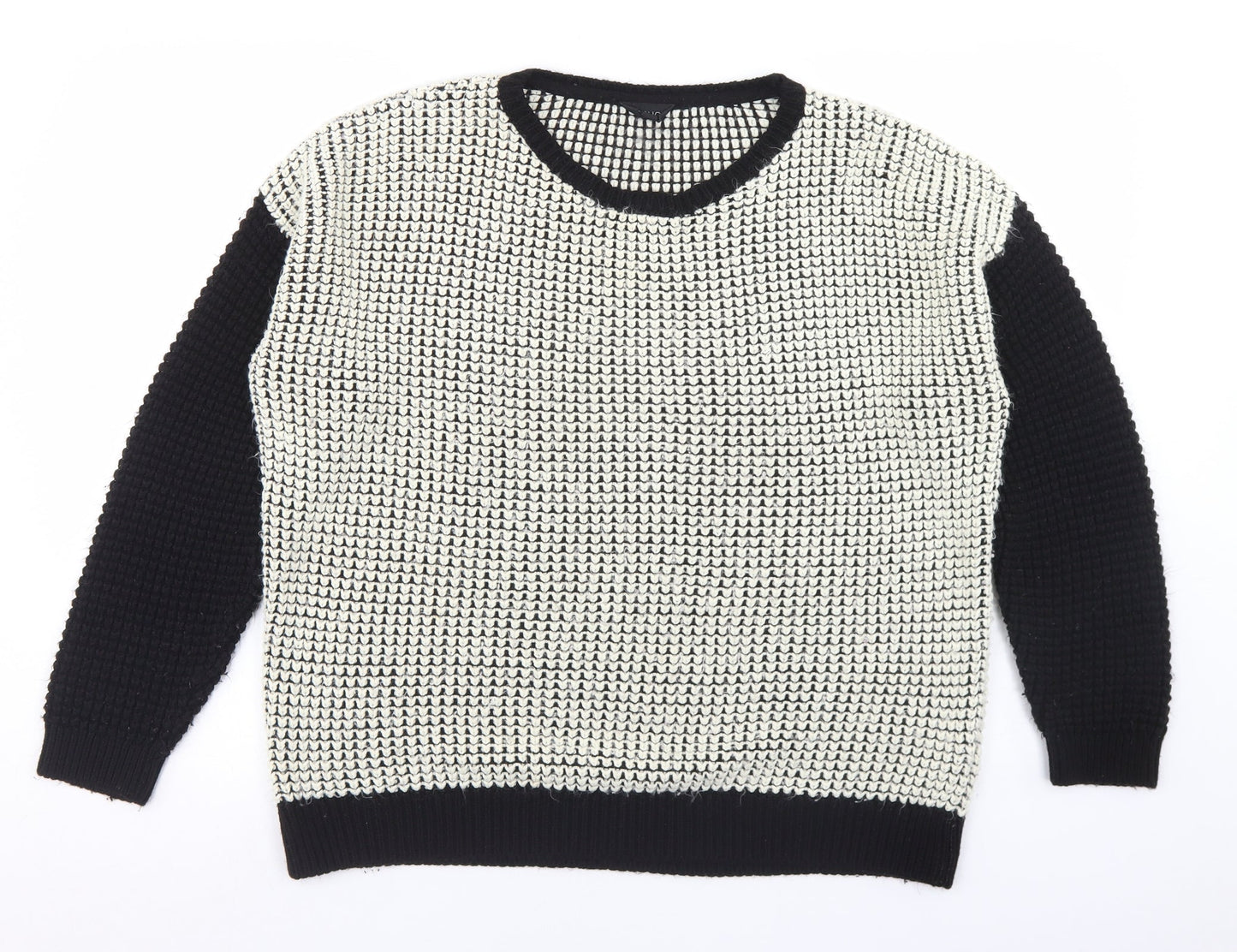 Womens UK Size 10 Topshop Ivory Pullover Jumper