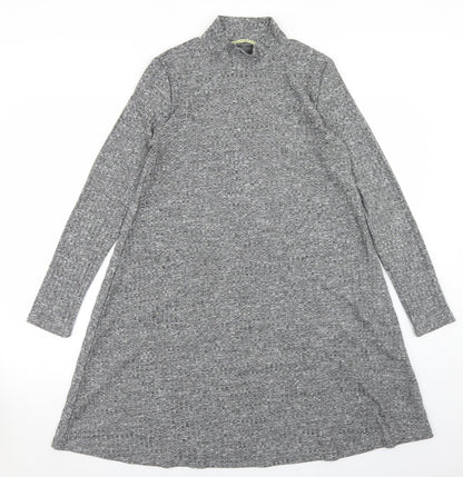 Innocence Womens Grey  Polyester Trapeze & Swing  Size 12  Mock Neck