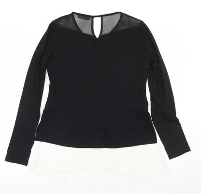 Womens UK Size M Rinascimento Black Basic T-Shirt