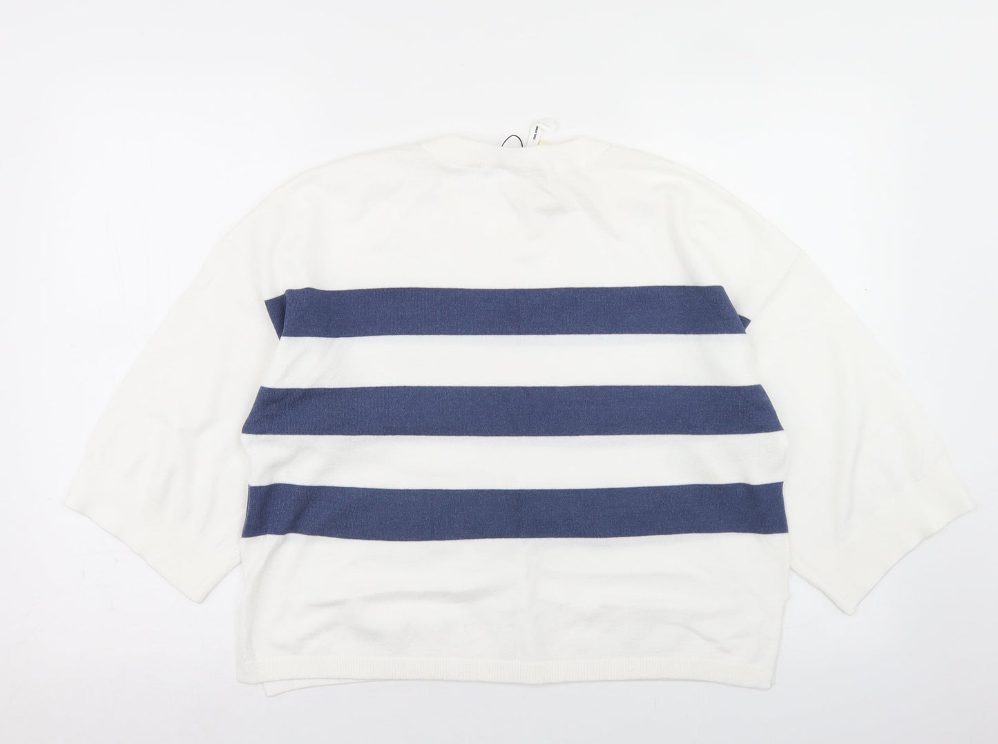 Womens UK Size L Object White Pullover Jumper