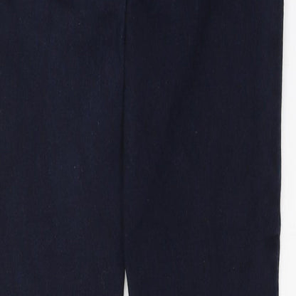 Denim & Co. Womens Blue  Cotton Skinny Jeans Size 6 L30 in Regular Button