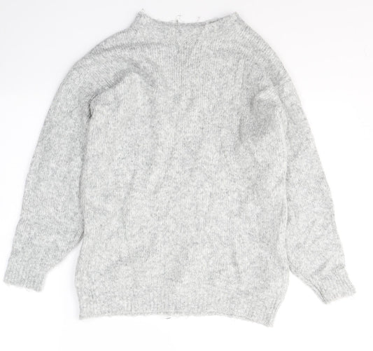 Womens UK Size XS H&M Grey Pullover Jumper