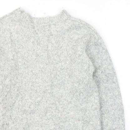 Womens UK Size XS H&M Grey Pullover Jumper