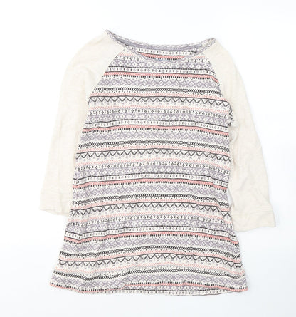 Womens UK Size 8 Marks and Spencer Beige Pullover Jumper