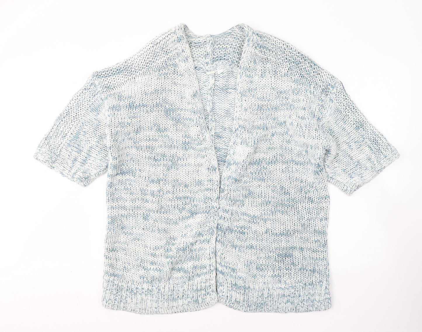 Gap Womens White V-Neck  Cotton Cardigan Jumper Size L