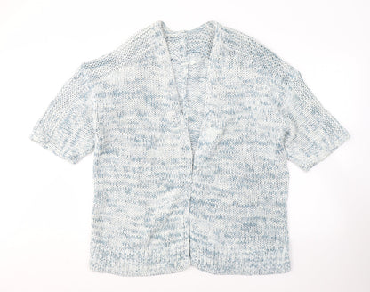 Gap Womens White V-Neck  Cotton Cardigan Jumper Size L