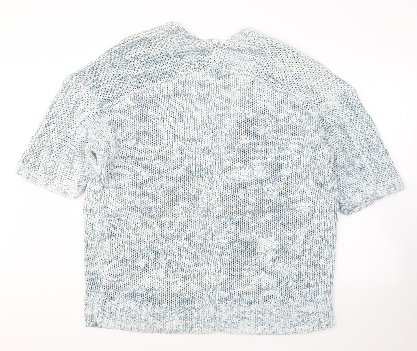 Gap Womens White V-Neck  Cotton Cardigan Jumper Size L