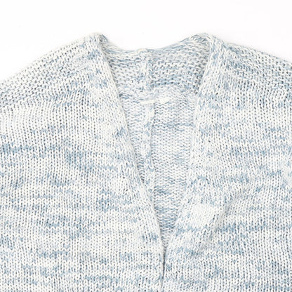 Gap Womens White V-Neck  Cotton Cardigan Jumper Size L