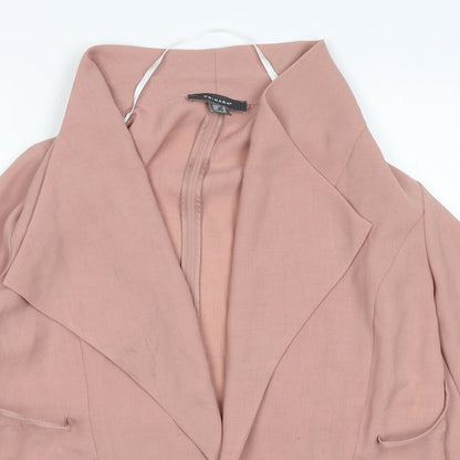 Primark Womens Pink   Jacket Blazer Size 8  Tie