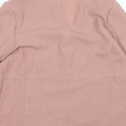 Primark Womens Pink   Jacket Blazer Size 8  Tie