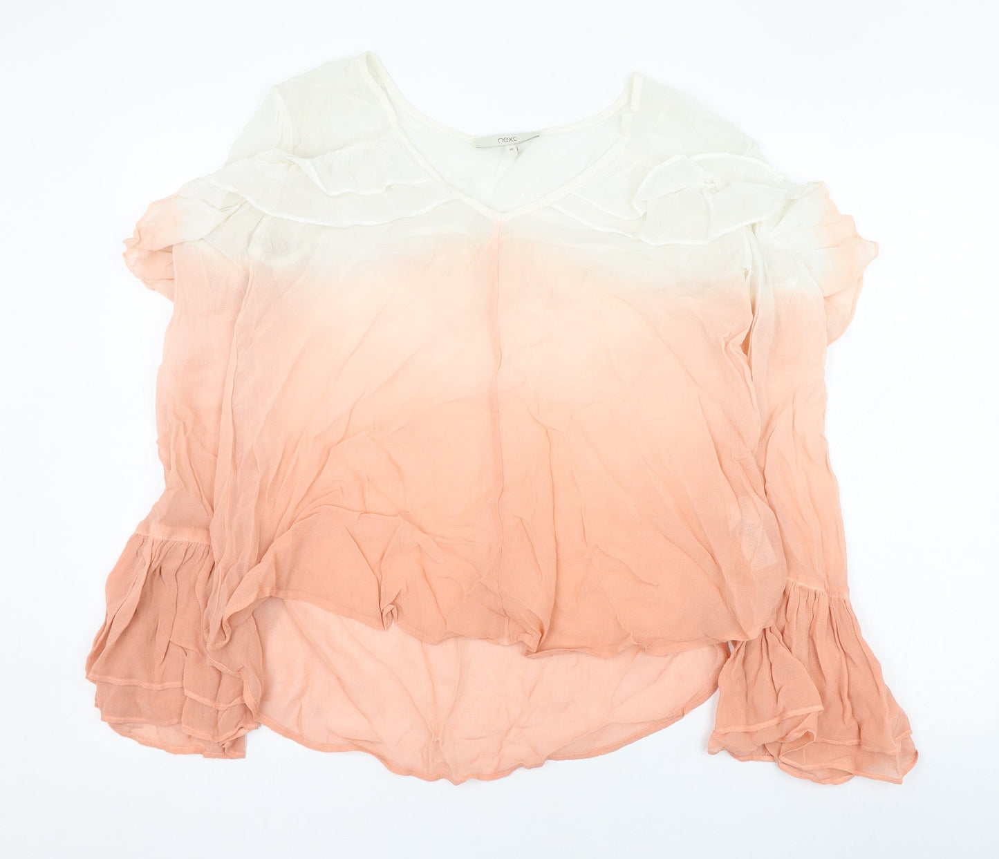 Womens UK Size 10 NEXT Pink Basic Blouse